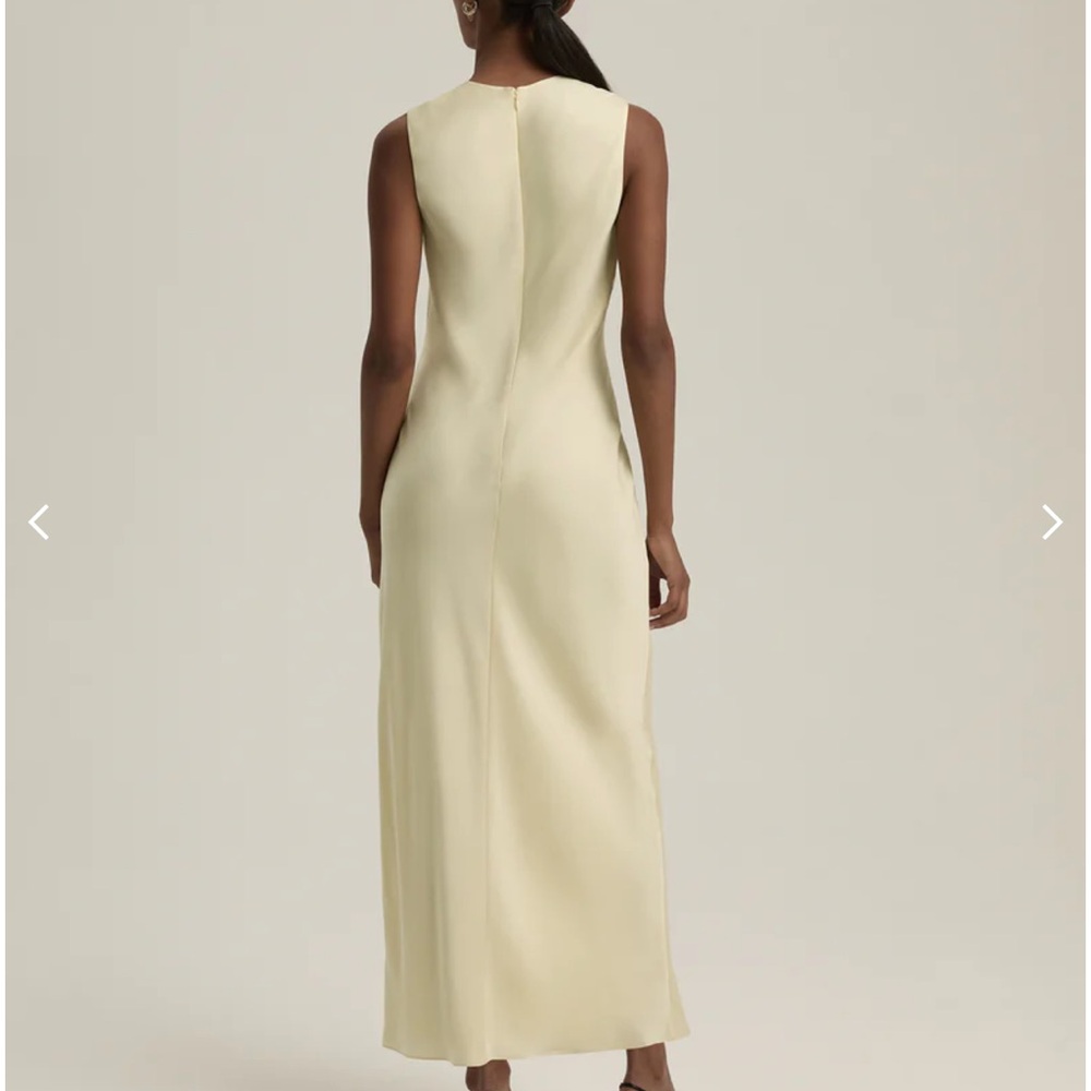 Favorite Daughter Pale Lemon V-Neck Sleeveless Maxi Dress - Picture 3 of 11